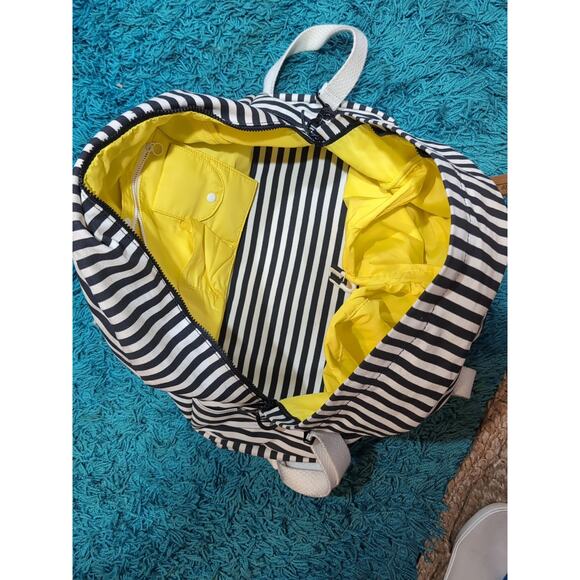 Kate Spade Travel Saturday Weekender Canvas Bag Luggage Striped - Picture 15 of 16